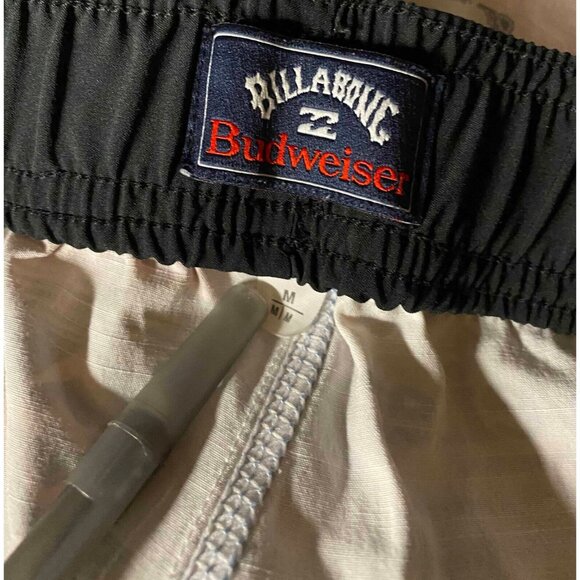 Billabong Budweiser Board Shorts Mens M 7" Beach Swim Trunks Cargo Style Pocket - Picture 3 of 6